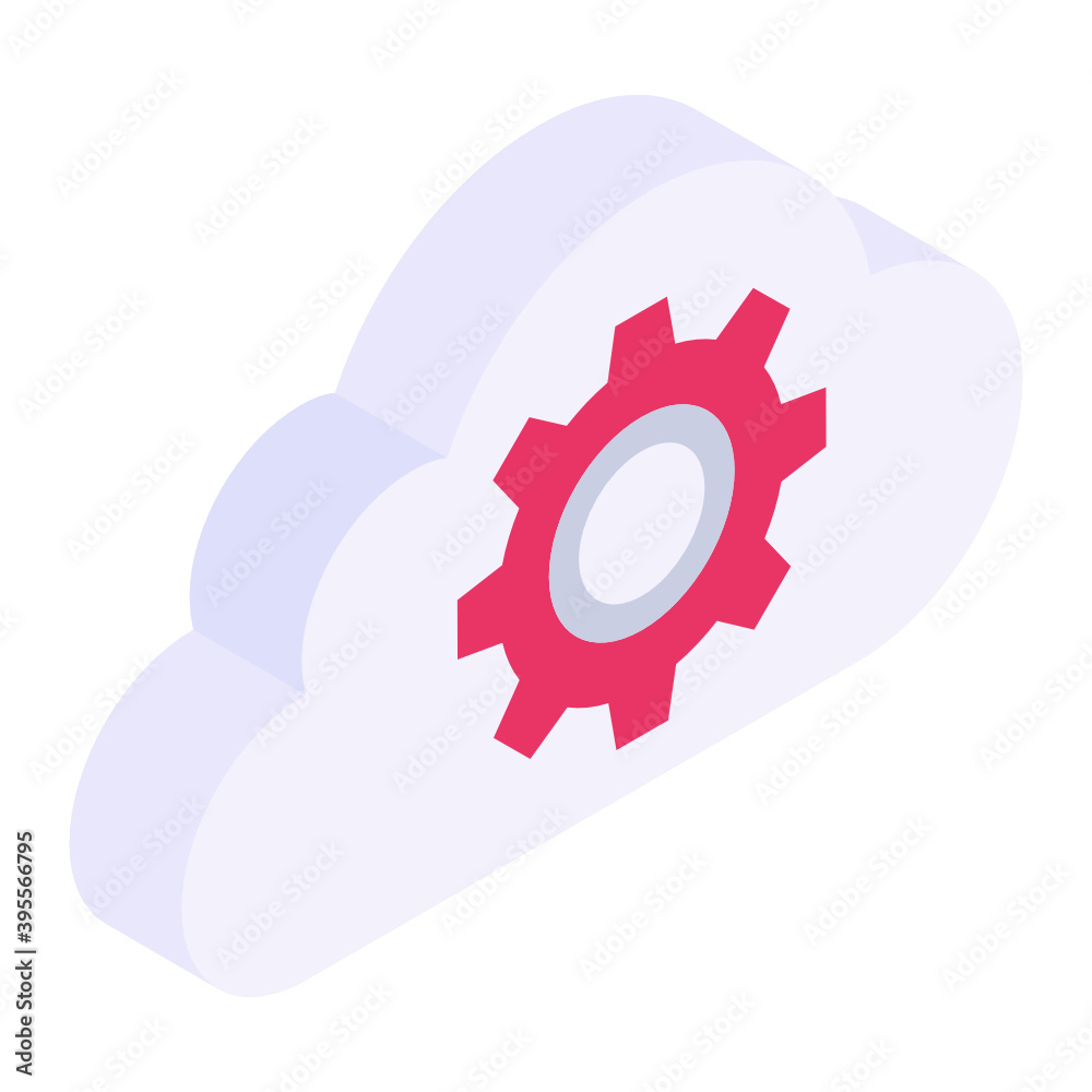 Gears inside cloud, icon of cloud management
Gears inside cloud, icon of cloud management