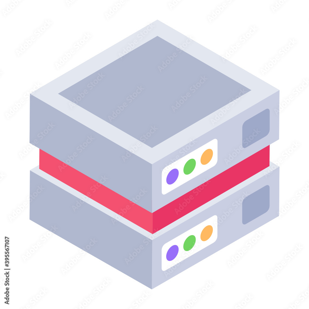 Isometric design of data server rack
Isometric design of data server rack