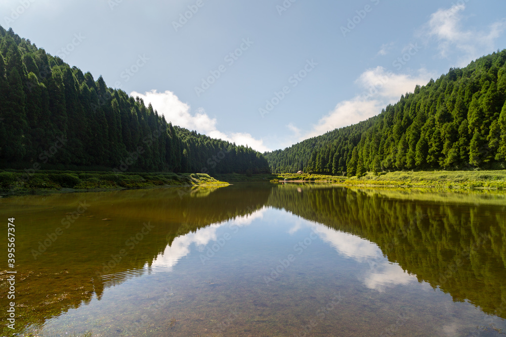 Fototapeta premium Panorama Lagoa das Empadadas aux Açores 