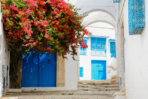 a street in the old city of Tunis Sidi Bou said © Marusiya