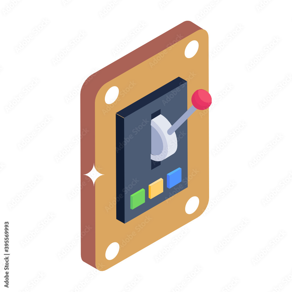 Editable isometric style of on off button, circuit breaker control panel
Editable isometric style of on off button, circuit breaker control panel