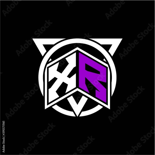 Monogram letter X R Diamonds decorated with circles and triangles are perfect for game initials, greeting cards, logos, posters, etc. Free Download Monogram letter X R Diamonds decorated with circles and triangles are perfect for game initials, greeting cards, logos, posters, etc. - GFXLoad