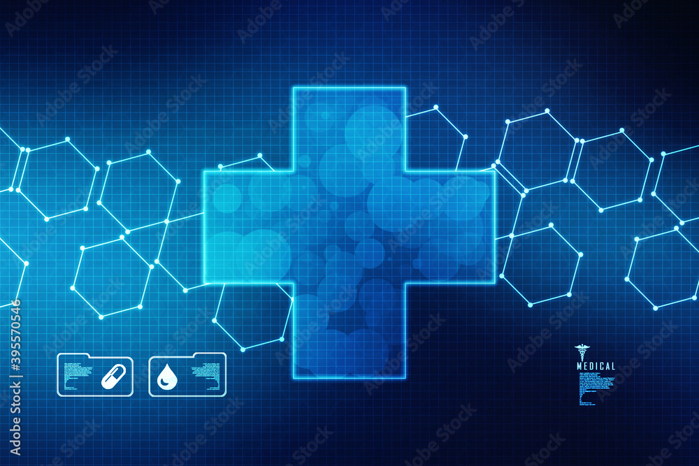 2D illustration medical structure background
2D illustration medical structure background
