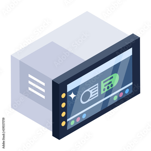Wallpaper Mural 
Editable isometric design of electric oven icon
 Torontodigital.ca