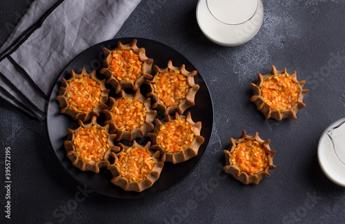 Traditional karelian, finnish, russian mini pies 