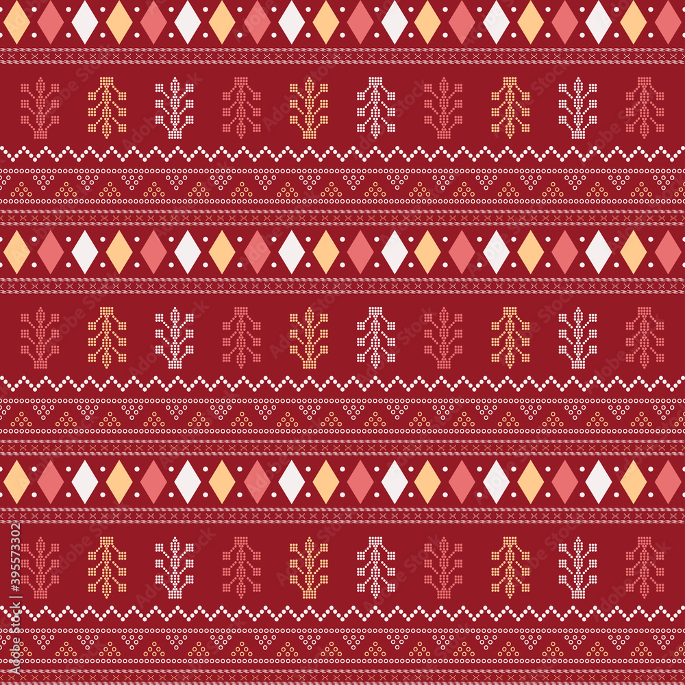 seamless pattern with motif Aztec tribal geometric shapes seamless pattern with motif Aztec tribal geometric shapes