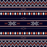 seamless pattern with motif Aztec tribal geometric shapes