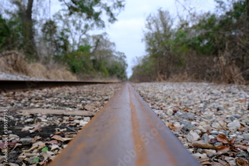 abandoned railroad track in Lafayette Louisiana 2