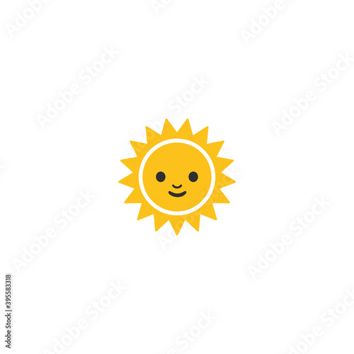 Sun vector isolated icon illustration. Sun icon