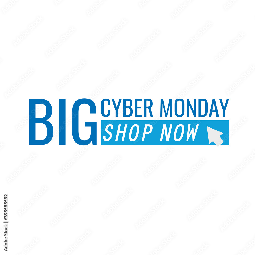 cyber monday lettering in white background vector illustration design