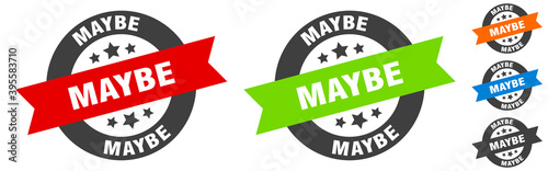 maybe stamp. maybe round ribbon sticker. tag