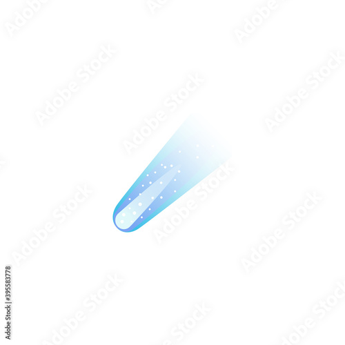 Comet vector isolated icon illustration. Comet icon