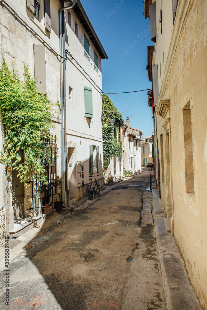 Fototapeta premium narrow street in the old town in sunny day
