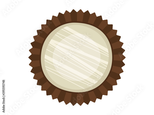 ホワイトチョコレートスイーツのイラスト