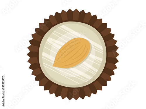 アーモンドチョコレートスイーツのイラスト