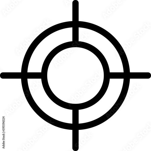 
Crosshair Vector Line Icon
