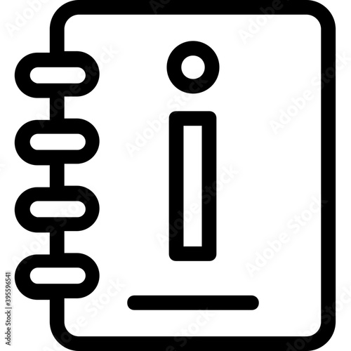 
Diary Vector Line Icon
