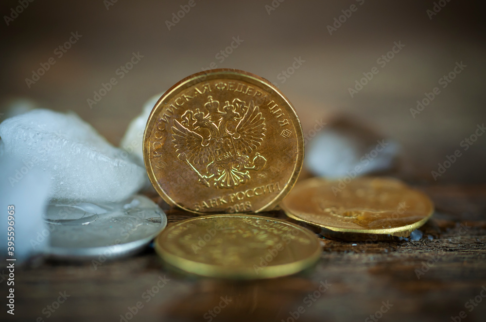 rubles with ice, the concept of warming to the ruble rubles with ice, the concept of warming to the ruble