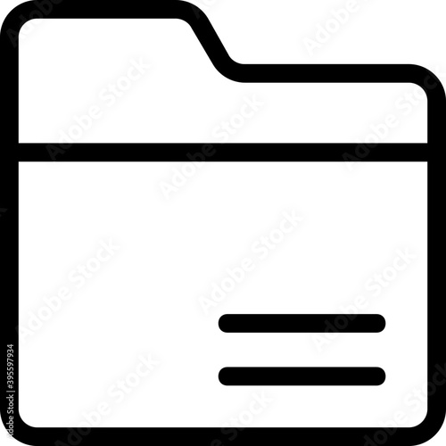  Folder Vector Line Icon 