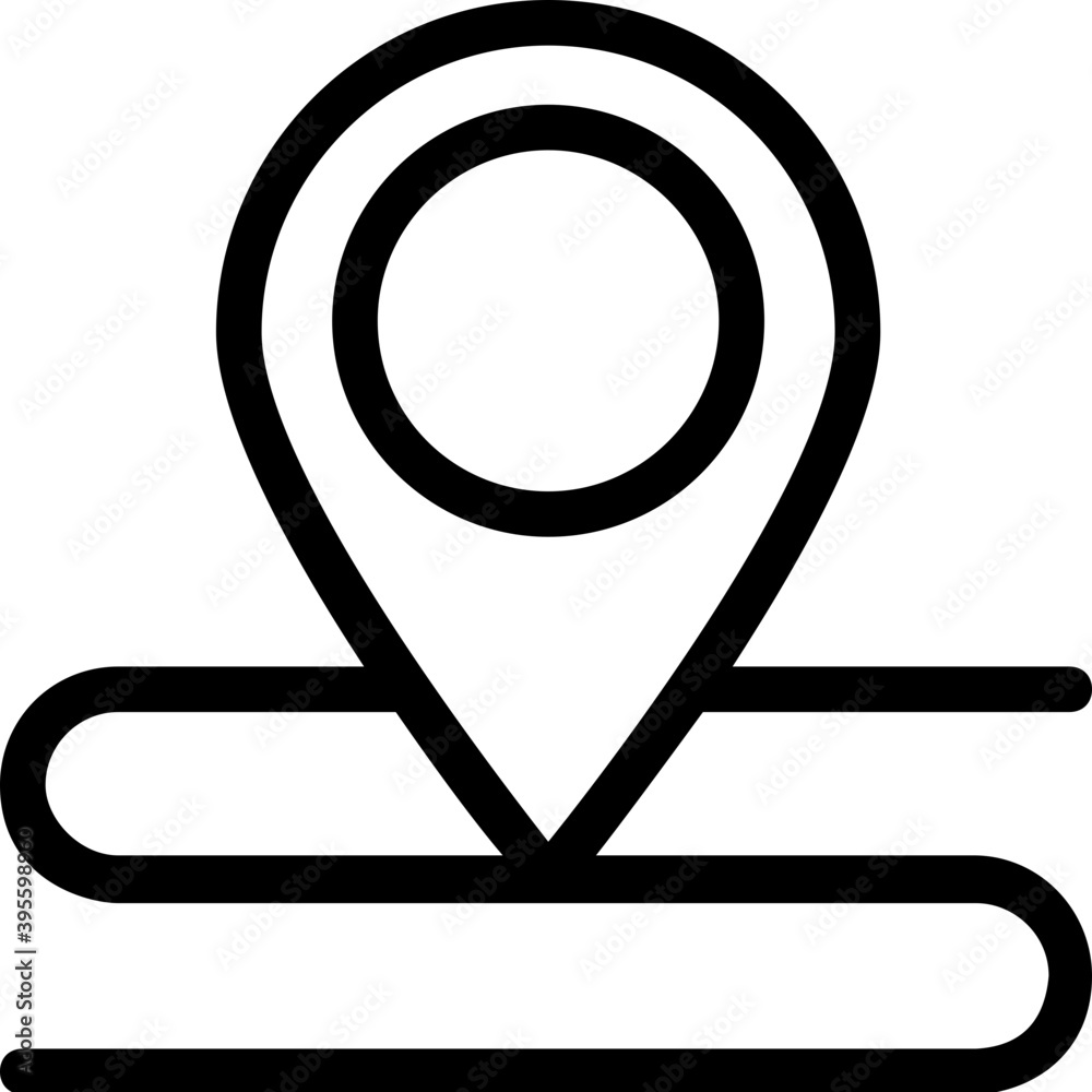 
Gps Vector Line Icon
