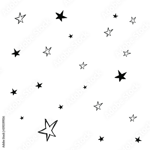 Modern geometric star pattern  stars filled  background texture EPS Vector