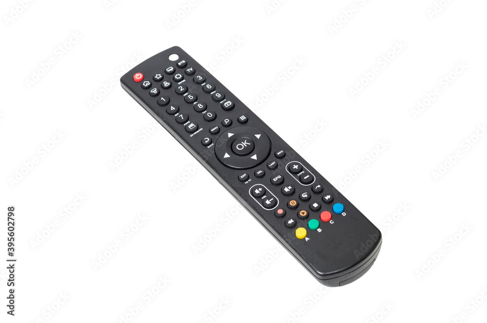 TV remote isolated on white background TV remote isolated on white background