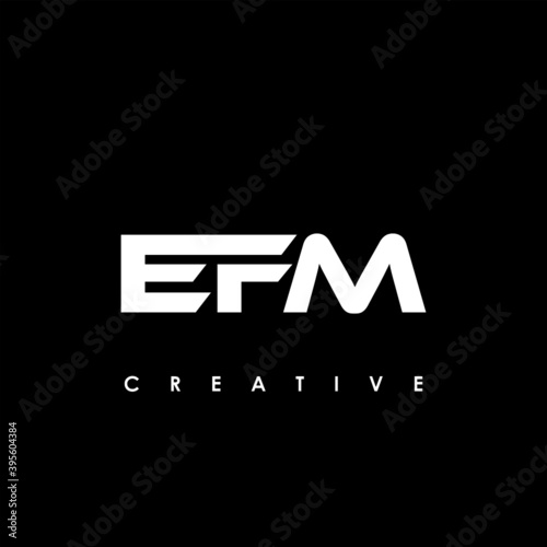 EFM Letter Initial Logo Design Template Vector Illustration photo