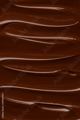 Melted dark chocolate photo