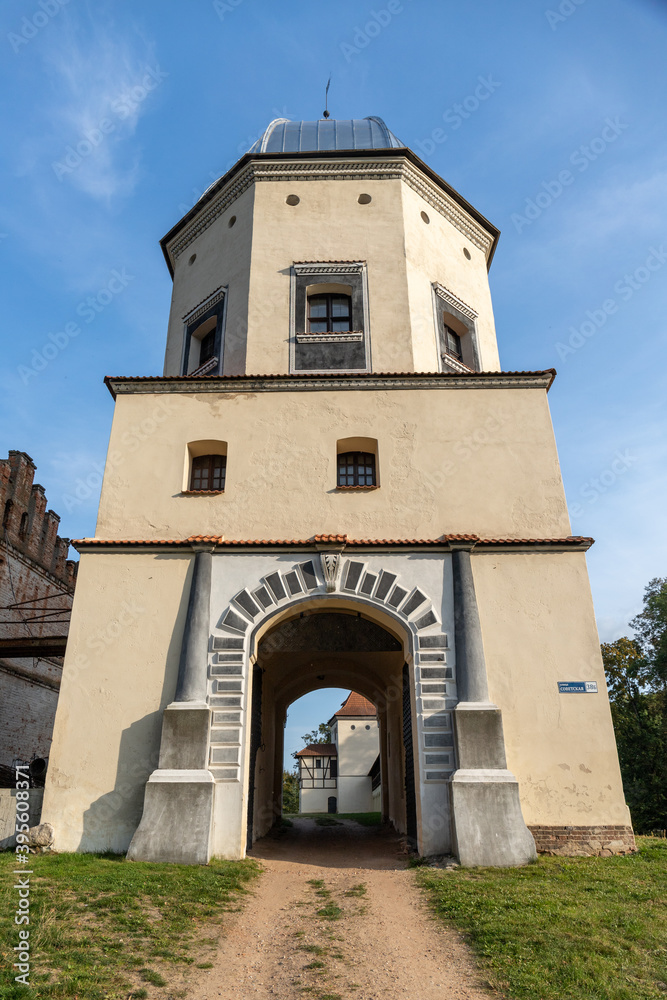 entrance gate in the castle tower