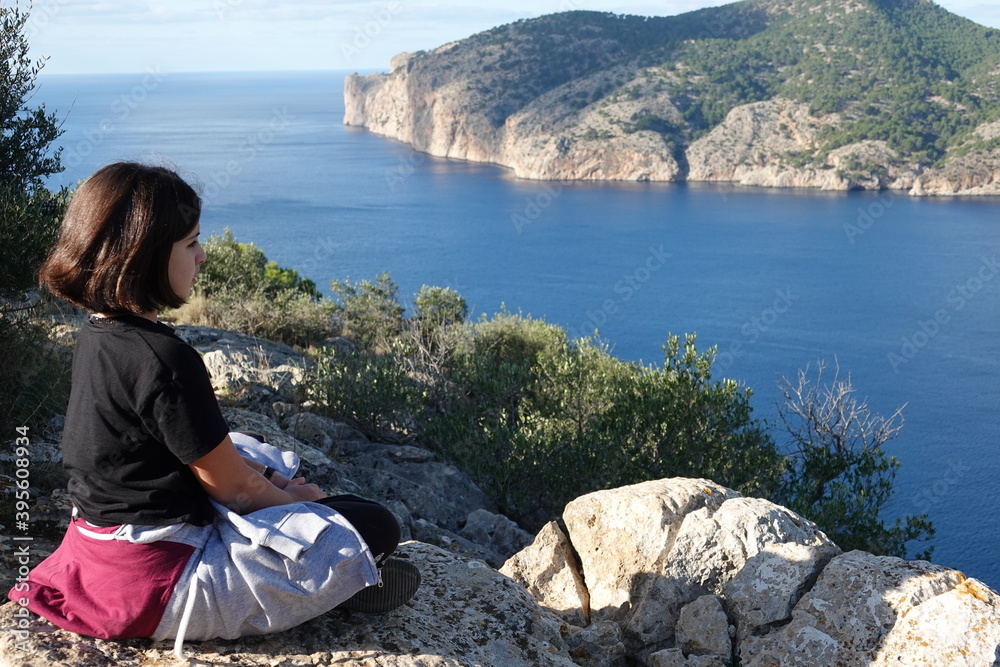 Naklejka premium DESDE LA TORRE DE CAP ANDRIXOL MALLORCA