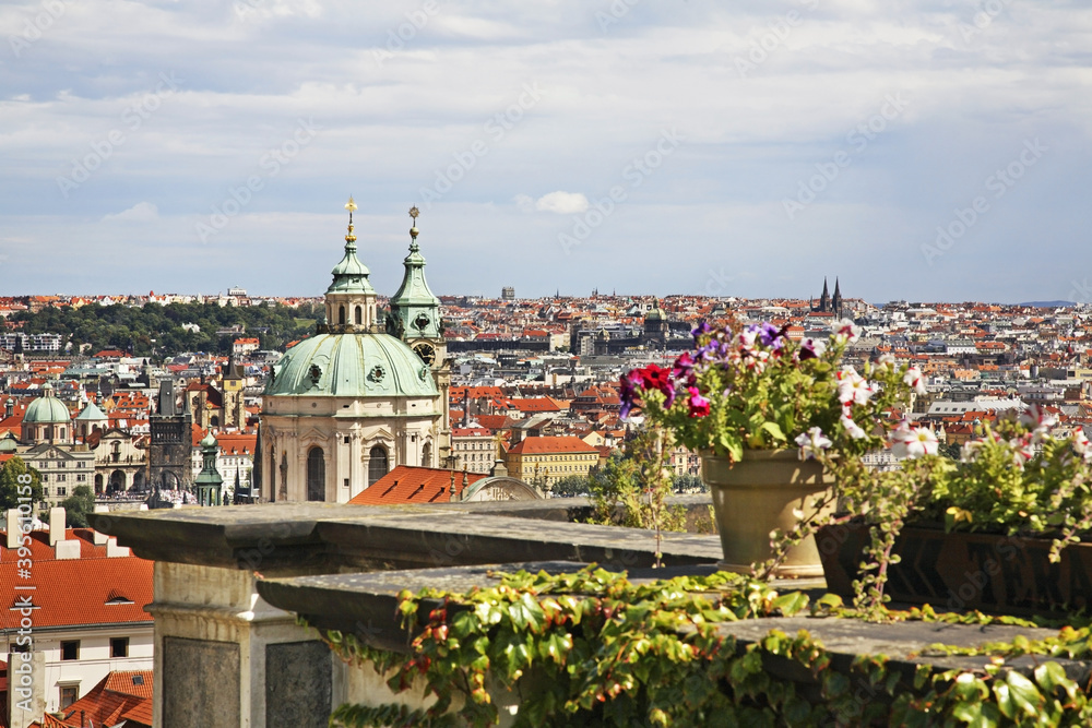 Panoramic view of Prague. Czech Republic