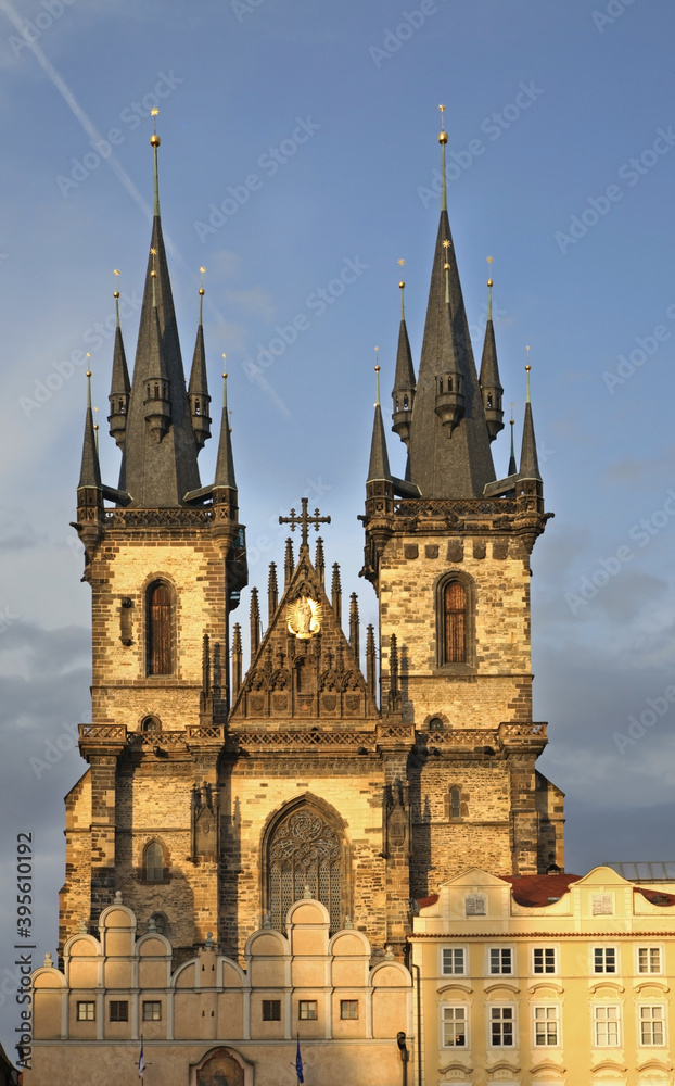 Church of Mother of God before Tyn in Prague. Czech Republic