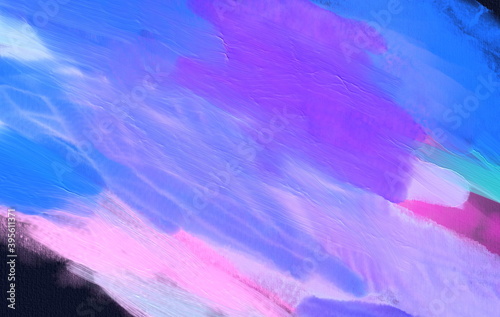 Creative abstract hand painted background, wallpaper, texture. Abstract composition for design elements. Close-up fragment of acrylic painting on canvas with brush strokes. Abstract art background