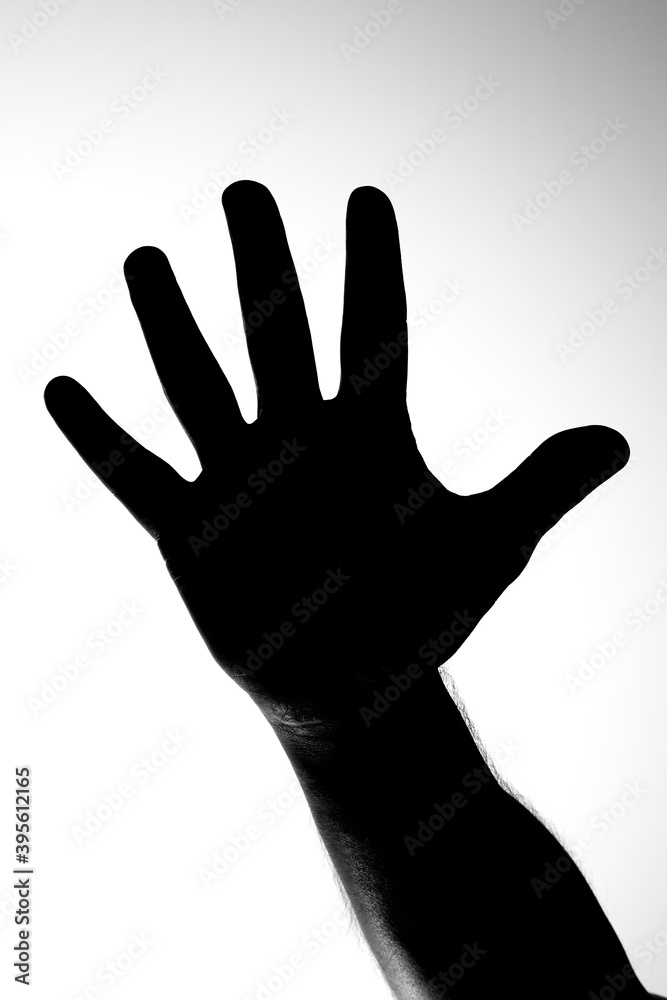 Silhouette of hand