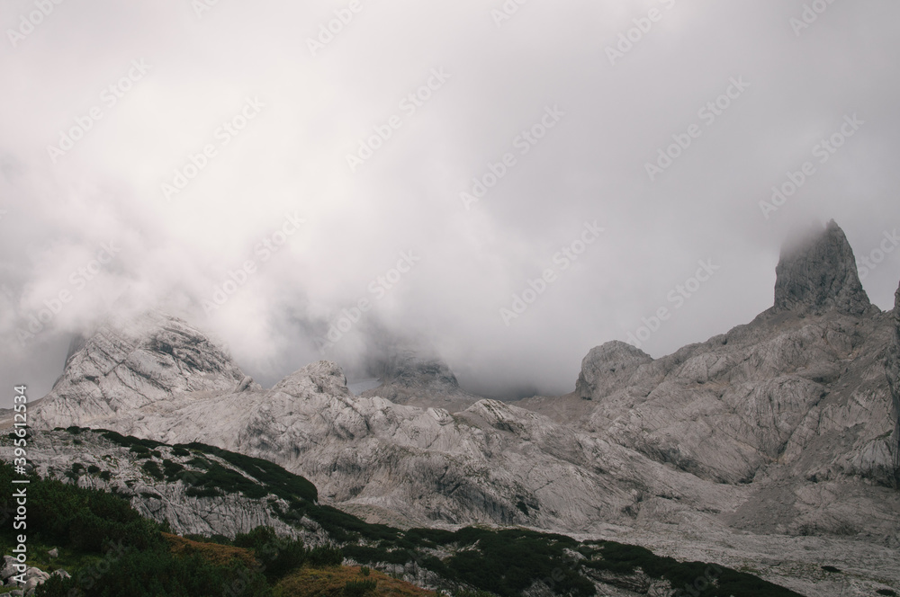 Hiking in Dachstein mountains (Dachsteingebirge Hiking in Dachstein mountains (Dachsteingebirge