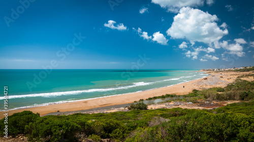 View on sea in Selinunte Archaeological Park.