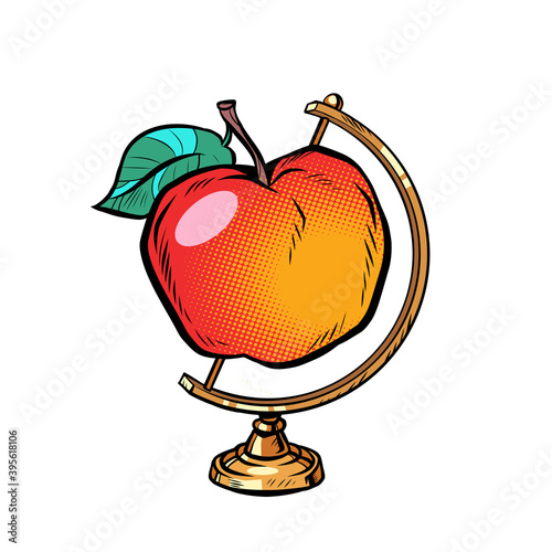 globe international ripe red apple