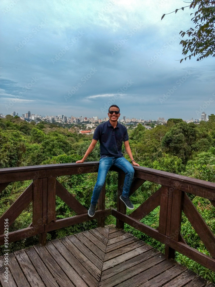 tourist visit the Bosque do Alemao or Germany Forest Public Park, in Curitiba, Parana State tourist visit the Bosque do Alemao or Germany Forest Public Park, in Curitiba, Parana State