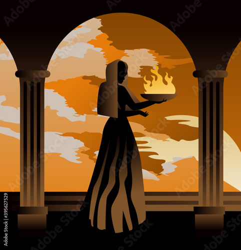 hestia greek mythology goddess of home