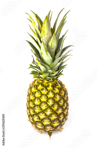 Pineapple isolated on a white background. Summer fruit.