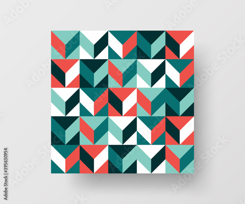 Abstract geometric vector pattern design. Texture illustration background.