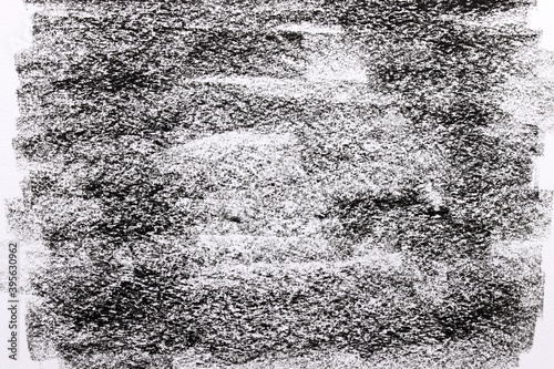 close-up black and white background hand painting