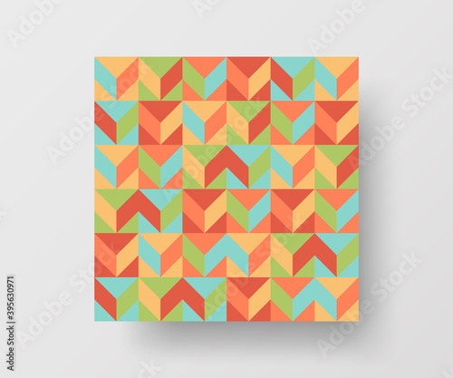 Abstract geometric vector pattern design. Texture illustration background.