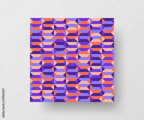 Abstract geometric vector pattern design. Texture illustration background.