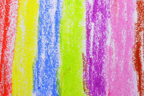 abstract colorful crayon background hand painting