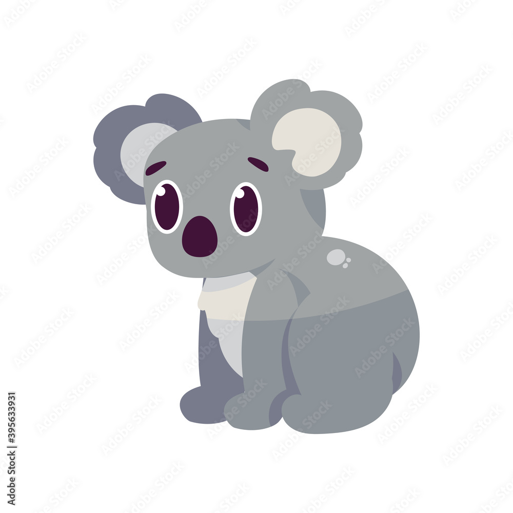 Fototapeta premium Isolated cartoon of a koala - Vector illustration