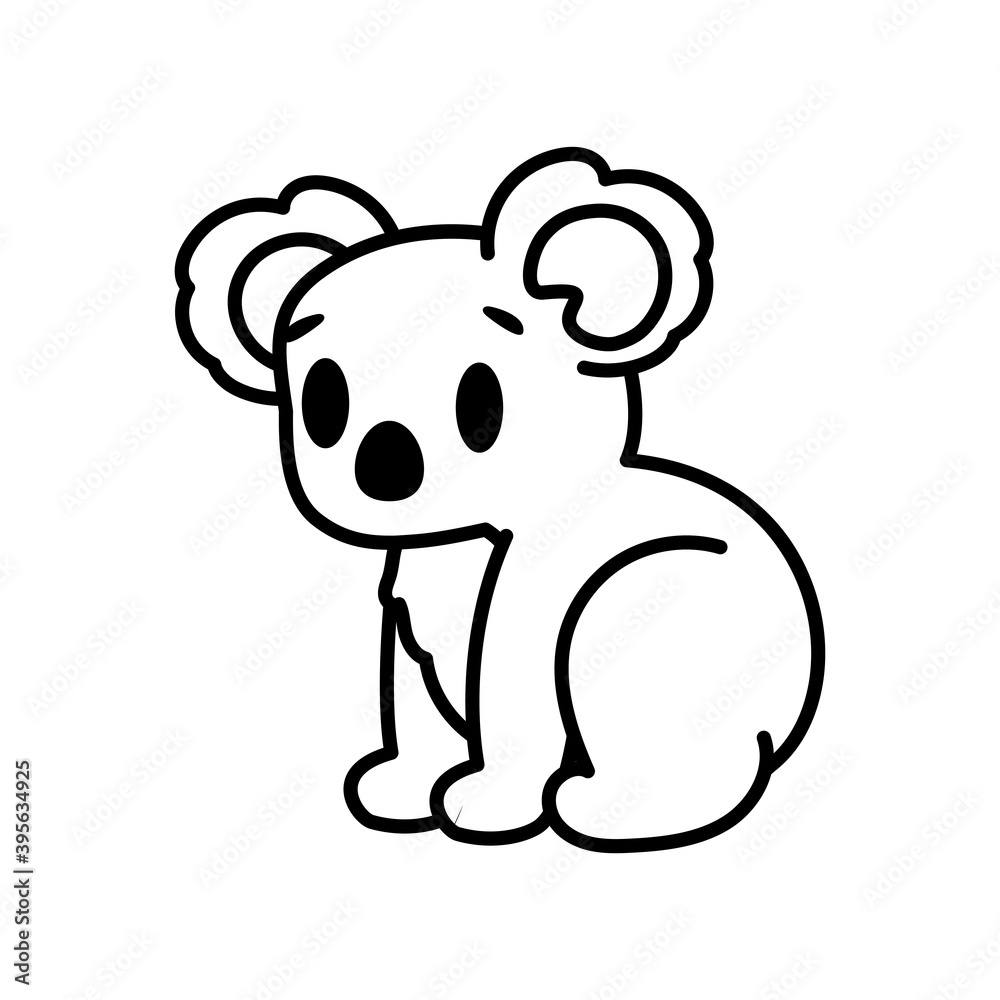 Isolated cartoon of a koala - Vector illustration Isolated cartoon of a koala - Vector illustration