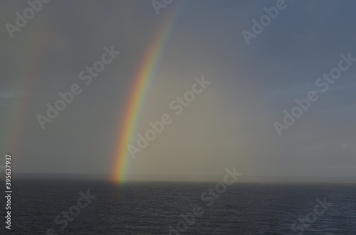 Rainbows over the ocean