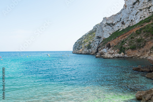 Cala La Granadella idyllic cove, Xabia, Alicante province, Valencian community, Spain. Holiday spot. photo