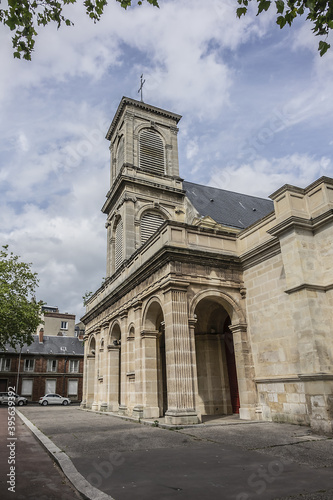 The church of Saint-Francois du Havre (called Saint-Francois d'Assise, 1542) - one of the oldest buildings in downtown Le Havre and one of the only survivors. Le Havre, France. © dbrnjhrj